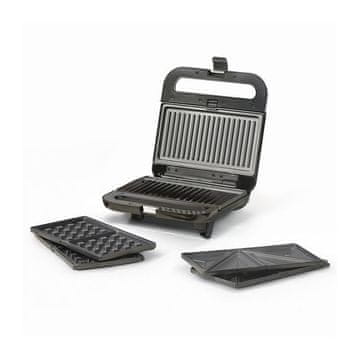 UFESA Robson 3-u-1 pećnica s uklonjivim pločama – za sendviče, vafle i roštilj, 850 W