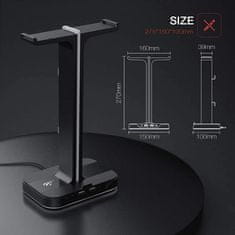 Havit Gamenote RGB LED stalak za slušalice TH650