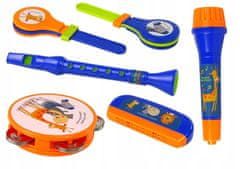 Lean-toys Glazbeni set od 9 plastičnih dječjih glazbenih instrumenata za početnike