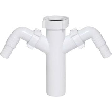 Priključak za odvod perilice posuđa s dvostrukim ulazom 6/4"x40 mm