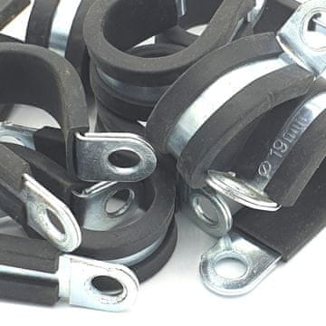 Petex 10 kom x 19 mm gumene P-kopče za kabel P-kopče za čelična crijeva