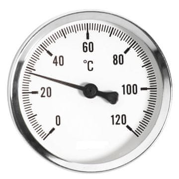 Ferro Termometar 1/2” stražnji ulaz, 63 mm 0-120°C