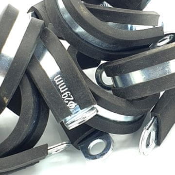Petex 10 kom x 29 mm gumene P-kopče za kabel P-kopče za čelična crijeva