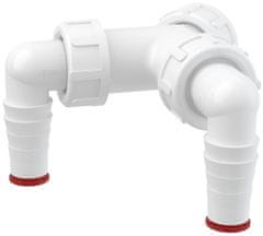 Alca Plast Priključak za perilicu rublja/perilicu posuđa, dvostruki, 1"", za crijevo 17-23 mm
