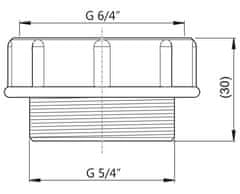 Alca Plast Redukcija za sifon 6/4"" GW x 5/4"" GZ