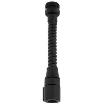 Tycner Aerator za slavinu s dvostrukom funkcijom, dugi, fleksibilni, crni F22/M24