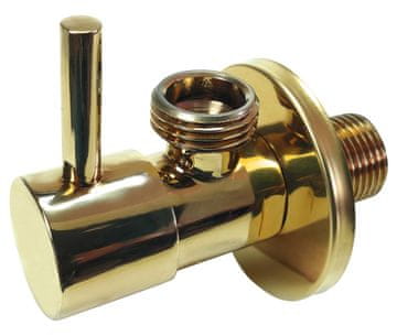 Zlatni kutni ventil 1/2"x1/2"", keramička glava