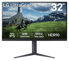 LG 32GS85Q-B monitor, IPS, 2560x1440, UltraGear