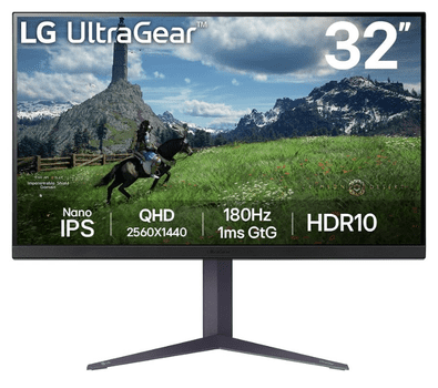  LG 32GS85Q-B monitor, IPS, 2560x1440, UltraGear 