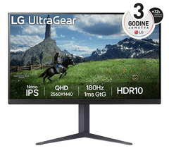 LG 32GS85Q-B monitor, IPS, 2560x1440, UltraGear