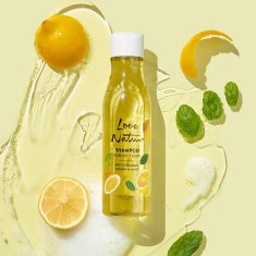 Oriflame Love Nature šampon s organskim limunom i mentom za masnu kosu 250 ml