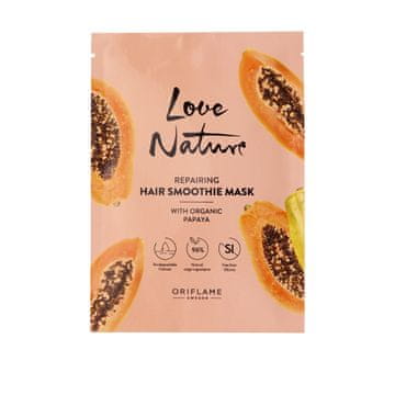 Oriflame Love Nature regenerirajuća maska za kosu s organskom papajom 30 ml