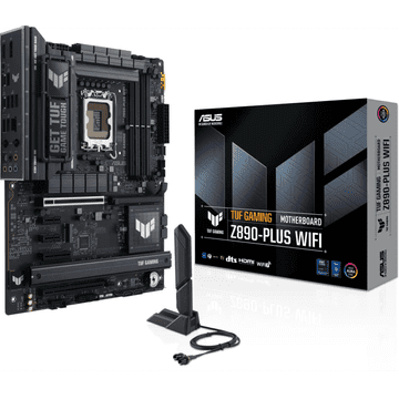 ASUS TUF GAMING Z890-PLUS WIFI, DDR5, SATA3, USB4, DP, 2.5GbE, WIFI 7, LGA1851 ATX