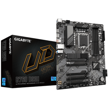 Gigabyte B760 DS3H, DDR5, SATA3, USB3.2Gen2x2, DP, LGA1700 ATX