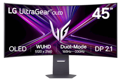 LG 45GX950A-B monitor, OLED, 5120 x 2160, UltraGear zakrivljeni