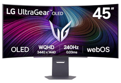 LG 45GX90SA-B monitor, OLED, 3440 x 1440, UltraGear zakrivljeni