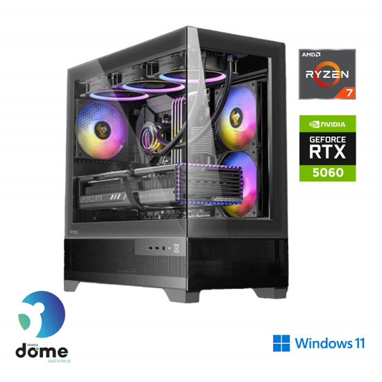 Anni Napredno stolno računalo za igranje, R7 5700X, 16GB, 1TB, RTX 5060, W11H (ATPII-G8-1282-W)