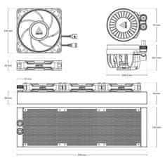 Arctic LIQUID FREEZER III PRO 360mm A-RGB vodeno hlađenje za INTEL/AMD procesore (bijela)