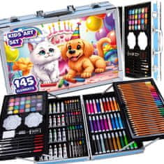 MG Art Suitcase Pets set za slikanje u koferu za djecu 145kom, ružičasta