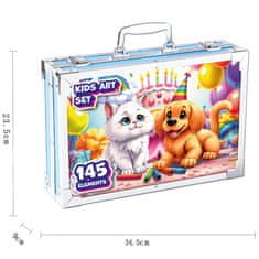 MG Art Suitcase Pets set za slikanje u koferu za djecu 145kom, ružičasta