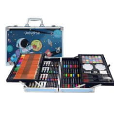 MG Art Suitcase Universe set za slikanje u koferu za djecu 145kom, plava