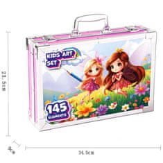 MG Art Suitcase Fairy set za slikanje u koferu za djecu 145kom, ružičasta