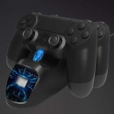 MG Charging Station V1 punjač za PS4, crno