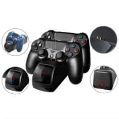 MG Charging Station V1 punjač za PS4, crno