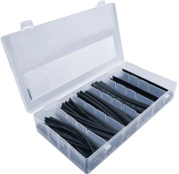 KEDO Toplinske obrade u setu HST-80A, 75 komada, 4-18 mm, crno