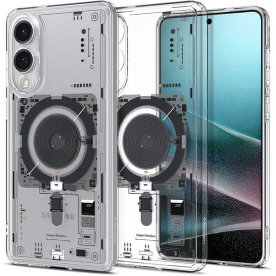 Spigen Ultra hibridna (MagFit) maskica za Galaxy S25 Edge, prozirna (neo one) (ACS09416)