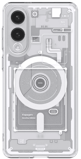 Spigen Ultra hibridna Zero One (MagFit) maskica za Galaxy S25 Edge, bijela (ACS09417)
