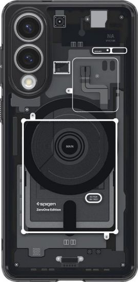 Spigen Ultra hibridna Zero One (MagFit) maskica za Galaxy S25 Edge, crn (ACS09415)