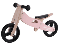 FREE2MOVE Rider 2-u-1 drveni tricikl, roza (48822)