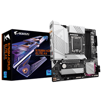 Gigabyte B760M AORUS Elite AX, DDR5, SATA3, USB3.2Gen2x2, DP, WiFi 6E, LGA1700 mATX