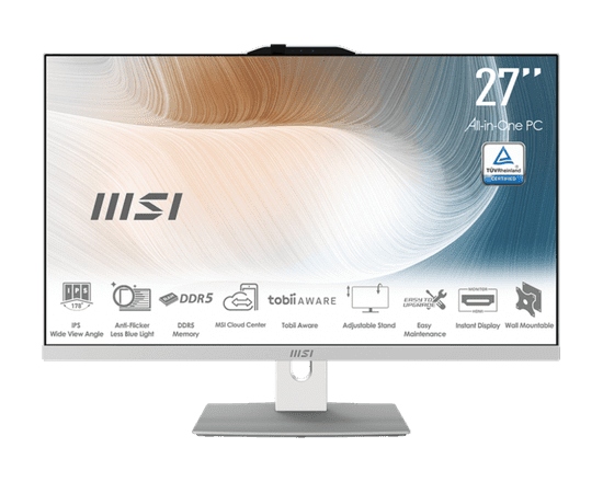 MSI Moderno stolno računalo AM272P 1M-1222XEU AIO, Core 7-150U, 16GB, SSD 1TB, FreeDOS (9S6-AF8232-1222)