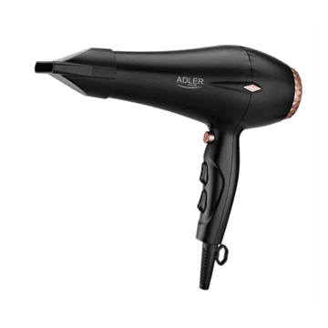 Adler Sušilnik kose 2000 W crno-zlatni