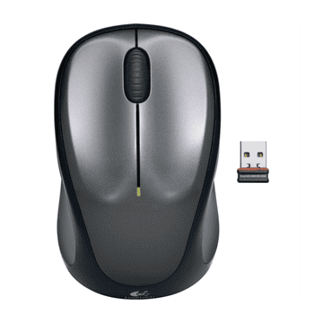 Logitech M235 bežična mini miša, siva