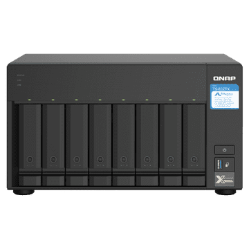 Qnap NAS poslužitelj za 8 diskova, 4GB RAM, 2x 10Gb SFP+, 2x 2.5Gb mreža
