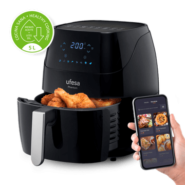UFESA 5L digitalni zračni cvrtnik s WiFi Phantom crni