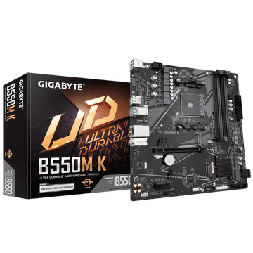 Gigabyte B550M K, DDR4, SATA3, USB3.2Gen1, DP, AM4 mATX