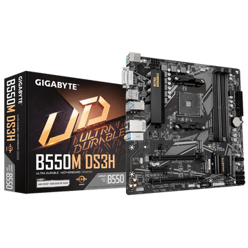 Gigabyte B550M DS3H, DDR4, SATA3, USB3.2Gen1, HDMI, AM4 mATX