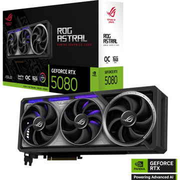 ASUS Grafička kartica ROG Astral GeForce RTX 5080 OC, 16GB GDDR7, PCI-E 5.0 ROG-ASTRAL-RTX5080-O16G-GAMING