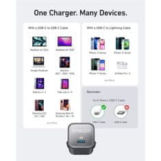 Anker Nano 3 (511) USB-C punjač 30W, bijeli