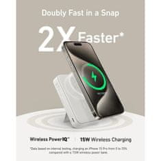 Anker MagGo 633 10k prijenosna baterija, bijela