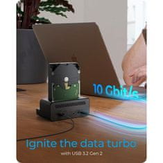 IcyBox IB-2914MSCL-C31 dok za povezivanje i kloniranje za M.2 NVMe SSD & 2,5/3,5 SATA SSD/HDD