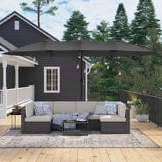 VASAGLE SONGMICS Suncobran veliki 460 x 270 cm sivi, GPU36GY