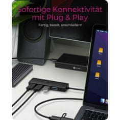 IcyBox IB-HUB1424-C3 4-Port Hub s priključkom USB-C i USB-A 3.2 Gen 1
