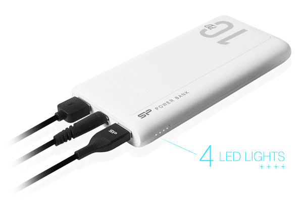 Silicon Power QP15 Power Bank, 10000 mAh, bel