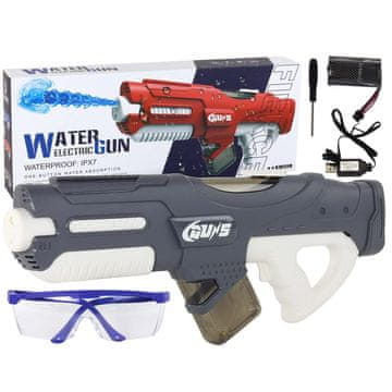Lean-toys Električni automatski vodeni pištolj na baterije 56 cm USB 750 ml