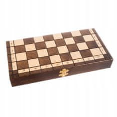 Kruzzel Premium drveni tapecirani šah 31 × 31 cm i drvene figure